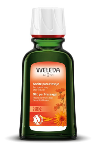 Aceite Para Masaje Con Árnica  Weleda 50ml. Celiaco Vegano