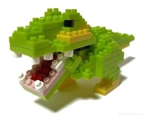 Brinquedo De Montar Mini Peça Petit Block Dinossauro T-rex