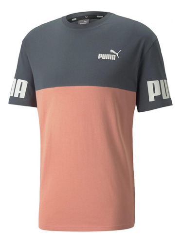 Playera Puma Power Colorblock Tee Para Hombre 847389-42