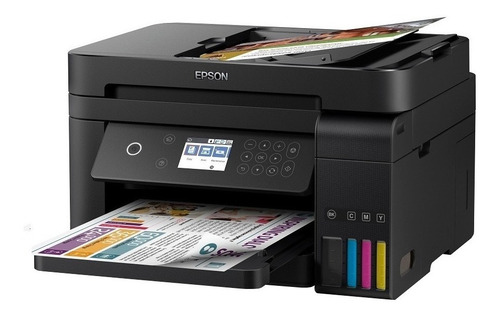 Impresora a color multifunción Epson EcoTank L6171 con wifi 220V negra