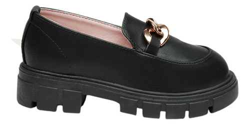 Zapatos De Niña Gala Negros Tipo Mocasines De Moda Fareli