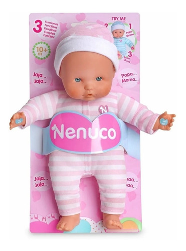 Bebé Nenuco 3 Funciones Rosa Original Y Nuevo 