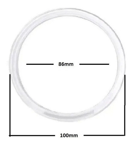 Imagem 2 de 2 de Kit 24 Argola Plástico 10cm Acrílica Artesanato Cortinas Aro