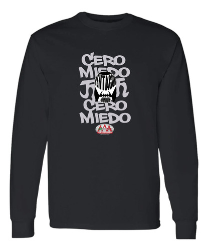Playera Deportiva M Larga Hombre Lucha Libre Aaa 0 Miedo Pen