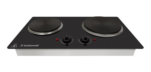 Imagem 2 de 10 de Fogão Cooktop Elétrico Gourmet 2 Bocas Safanelli