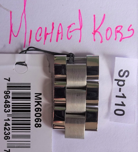 Set 3 Eslabones Originales Reloj Michael Kors 6068 #sp-110