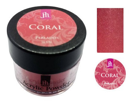 2 Polvos Acrílicos Resina Perlados Jh Nails 1/4 Oz