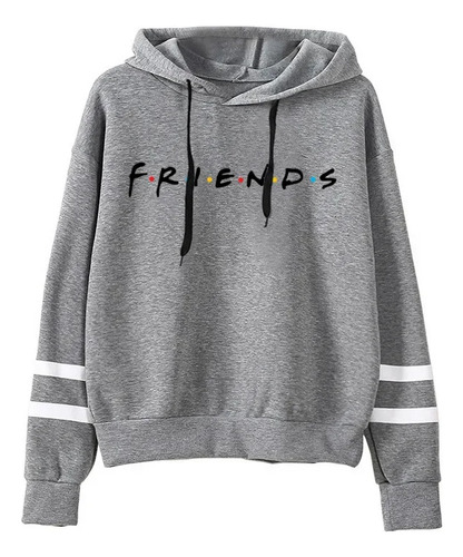 Sudadera De Manga Larga Con Capucha Estampada Friends Para M