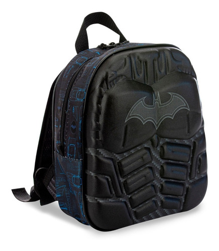 Imagem 4 de 10 de Mochilete Batman Beware 3d Mochila Escolar + Lancheira