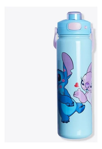 Garrafa Excalibur Click Disney Stitch Namorados 700ml 