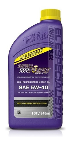 Royal Purple Sae 5w40 946ml