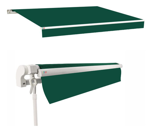 Toldo Retratil Com Braço Articulado Metragem 4m X 2,5m Lona 