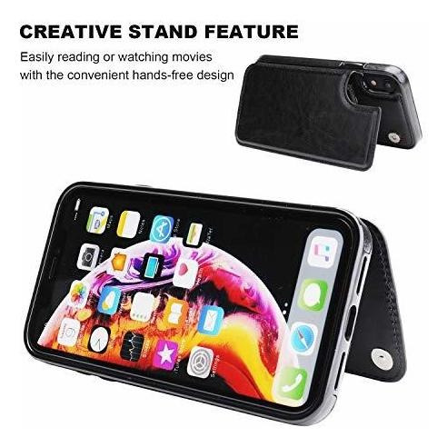 Ot Onetop Funda Para Billetera iPhone XR Con Tarjetero, Estu
