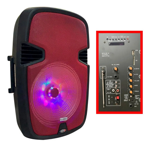 Bafle Potenciado 15 600w Bluetooth Usb Luces Microfono | Envío gratis