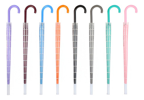 Paraguas Infantil Impermeable Colores Automático Funda Gris Lisa