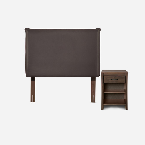 Diván Cama Classique+ 1,5 Plazas + Muebles Maurice Chocolate