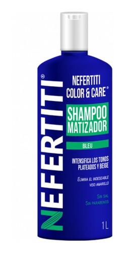 Shampoo Bleu Intensifica Tonos Plateados Nefertiti Lt.