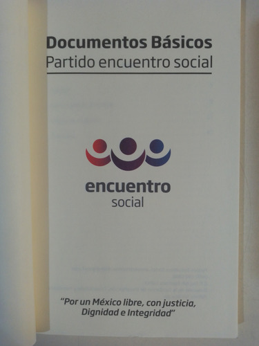 Documentos Básicos Partido Encuentro Social (Usado)