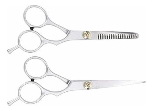 Minkissy 2pcs Salon Hair Scissors, Professional Barber H