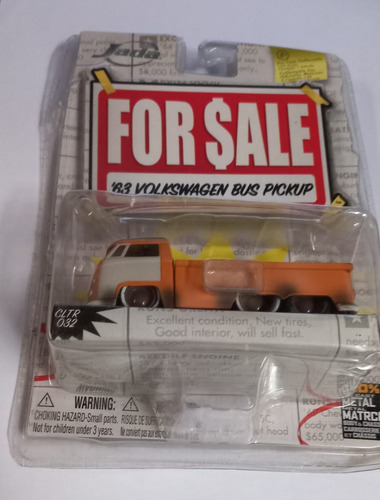 Jada For Sale 63 Vw Bus Pick-up Kombi  1/64