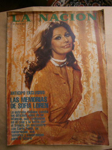 La Nación Revista - Año 1979 - Las Memorias De Sofía Loren