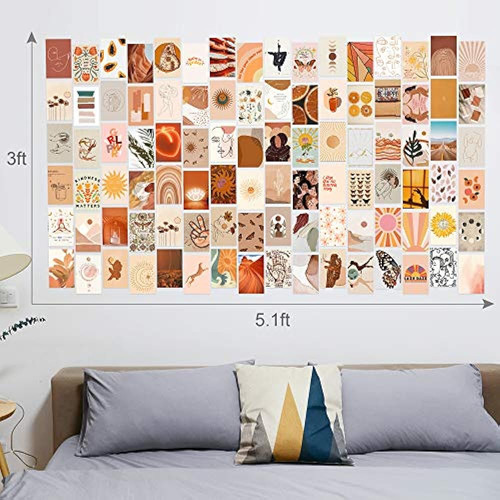 Dmhg Boho Aesthetic Photo Collage Kit Para Wall Aesthetic, 1