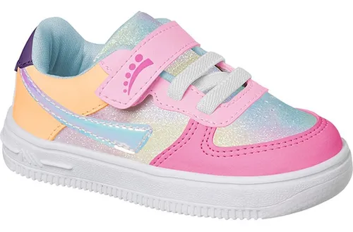 T nis Infantil Ortopasso Force One Menina Rosa