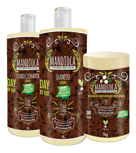 Cronograma Capilar Mandioca Meus Cachos Toda Toda Cosmétics