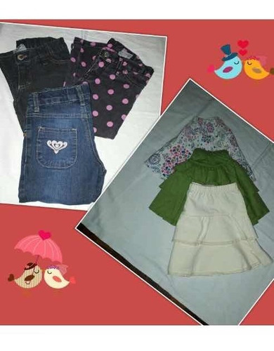 Lote De Polleras Pantalones Grisino2 Unid A Elección 2 Años 