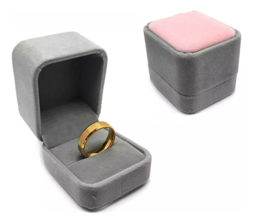 Pack De 3 Cajas De Terciopelo Para Anillos