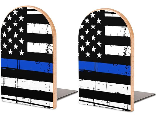 Hon-lally American Blue Line Usa Police Stars Flag Pattern W