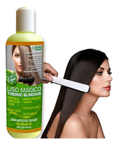 Liso Mágico Thermo Blindagem Alisa 4 Veces + Rapido Vegano