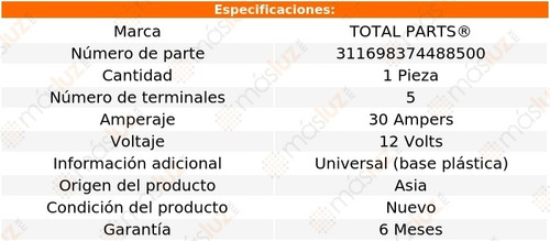 (1) Relevador Voltaje 5 Term Cadillac Brougham V8 5.0l 87/90