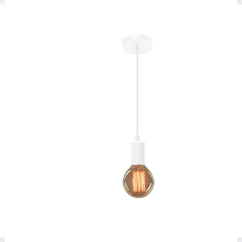 Pendente Retro Vintage Luminária Teto Lustre Soquete E27 Cor Preto