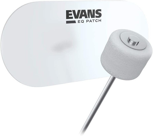 Evans Eq Doble Pedal Patch, Plástico Transparente