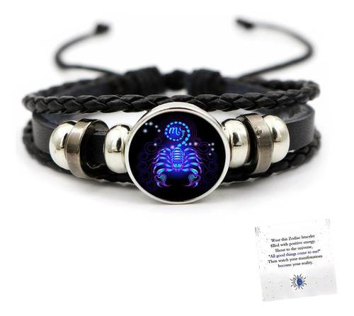 Angyape Pulsera Espiritual Con Signos Del Zodiaco, 12 Conste