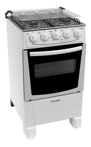 Cocina Gas James Horno Enlozado C105 Blanca Encendido Envío