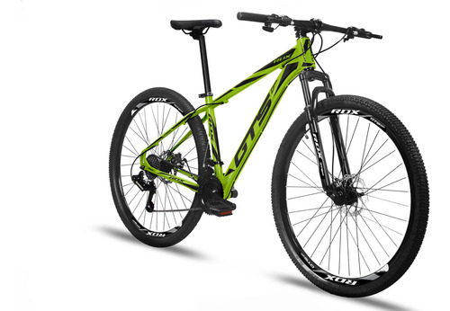 Bicicleta Aro 29 Quadro Em Alumínio 24 Marchas Freio A Disco Cor Gts Rdx - Verde/preto Tamanho Do Quadro 17