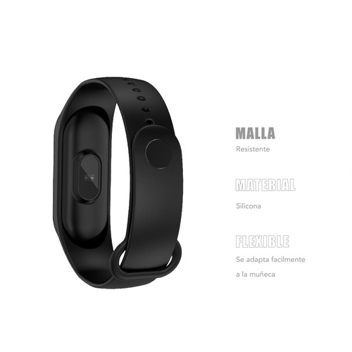Smart Watch Recargable Malla Silicona Flexible Pulsera Reloj