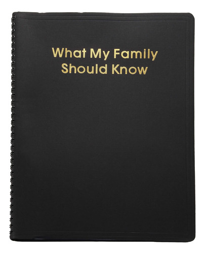  Lo Que Mi Familia Debería Saber  Libro De Registro De...
