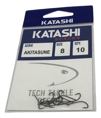 Anzuelos Katashi Akita Kitsune N8 X10u. Pesca Pejerrey