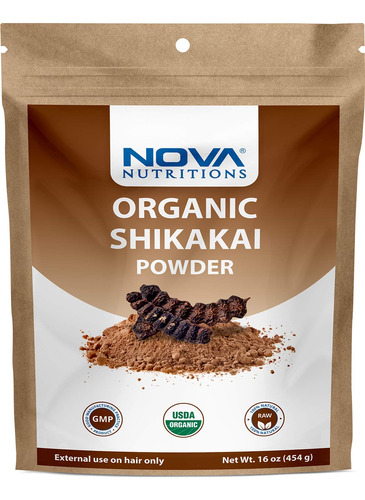 Nova Nutritions Polvo Shikakai Organico Certificado 16 Oz (4