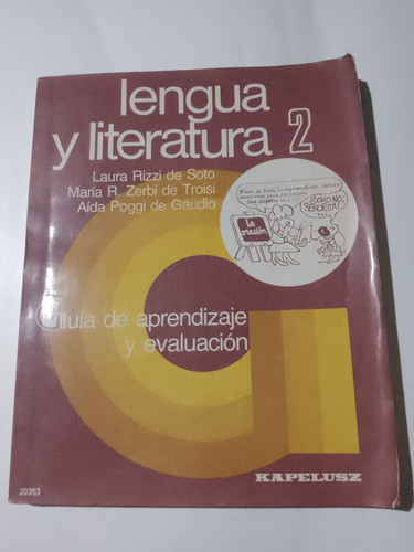 Lengua Y Literatura 2 Rizzi Zerbi Poggi Kapelusz 1988