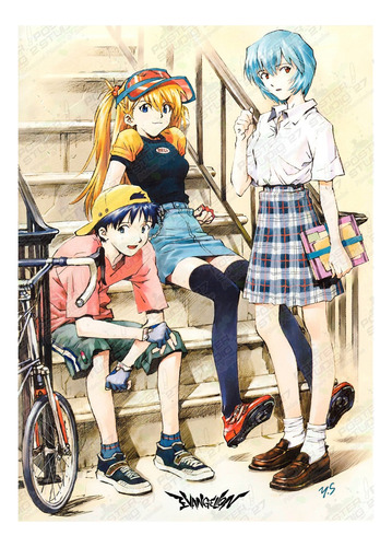 Póster Afiche Full Color Anime Evangelion Neon Genesis