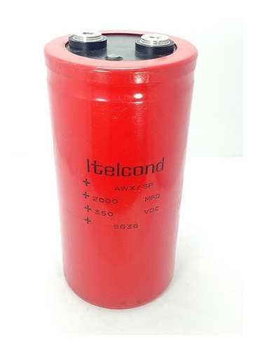 Capacitor Condensador 2000 Mfd 350v Dc Itelcond 