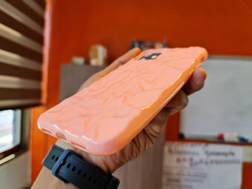 Funda Para iPhone Colores Vivos Textura 3d Moda D Goma +mica