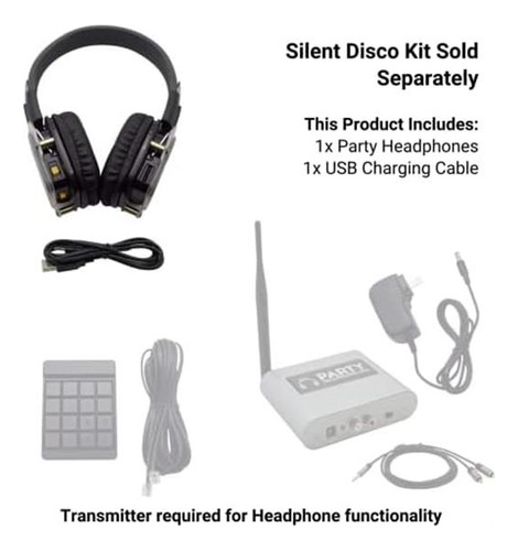 Auriculares Silent Disco | Plegable De 3 Canales Con Caracte