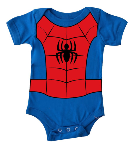 Mameluco Spiderman Bebé 100% Algodón