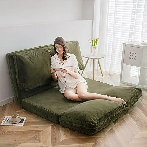 Puf Cama Plegable Sofá Cama Colchón De Suelo Para Adultos, S