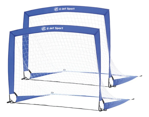 Set Arcos De Fútbol Spoga Pop Up Twin Azul